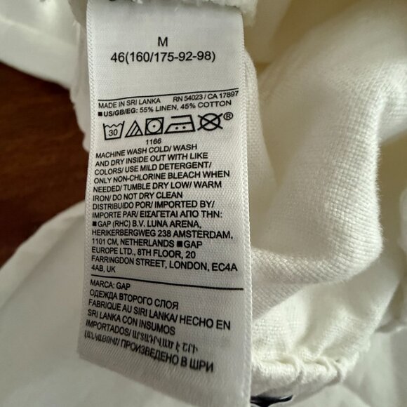 NWT Gap Linen Pants - W size M - Picture 8 of 9